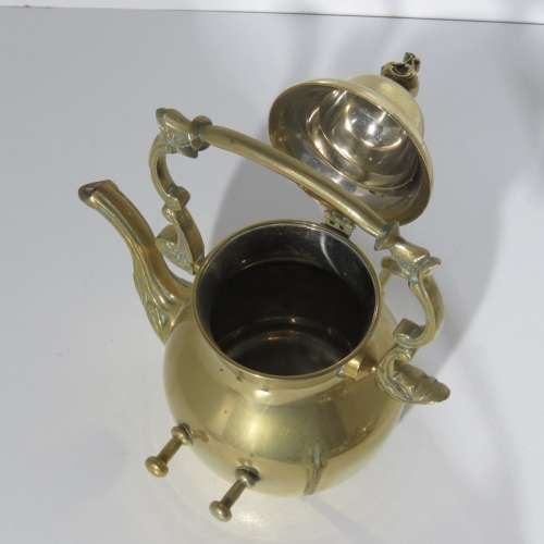 Vintage brass teapot with stand and burner