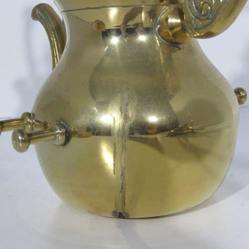 Vintage brass teapot with stand and burner