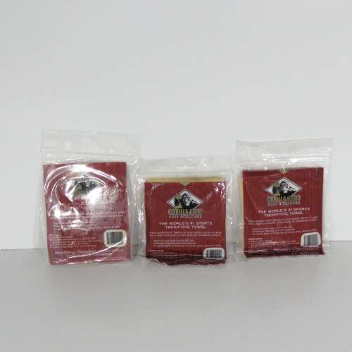 Lot of 3 packs of Gorilla Gold Grip Enhancer cloths