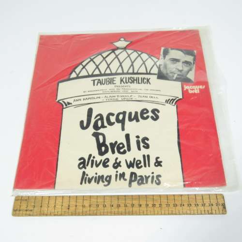 Jacques Brel is alive and well and living in Paris LP vinyl record - MVN records