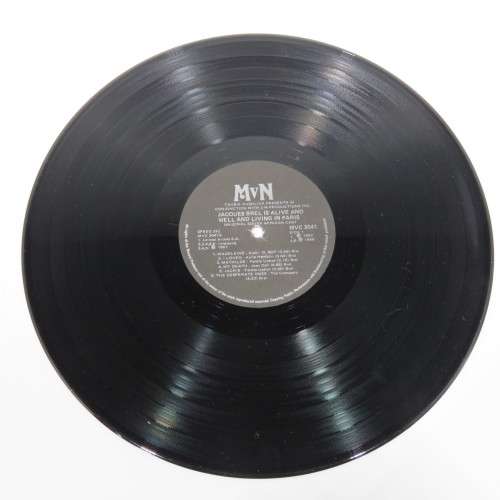 Jacques Brel is alive and well and living in Paris LP vinyl record - MVN records