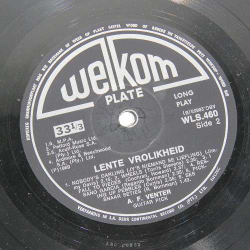 Lente Vrolikheid - AF Venter LP vinyl record - Welkom records