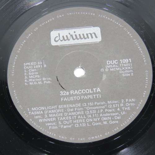 Fausto Papetti - 32a Raccolta LP Vinyl record - Teal Records