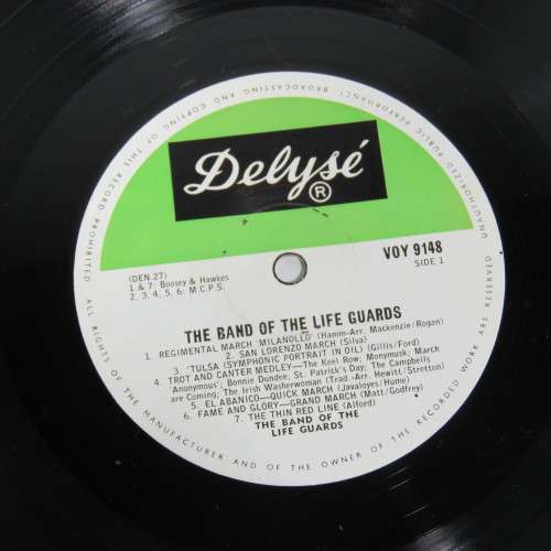 Band of the Life Guards - Delyse Envoy Records