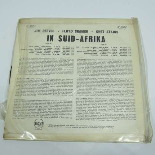 Jim Reeves, Floyd Cramer, Chet Atkins in Suid Afrika LP vinyl record