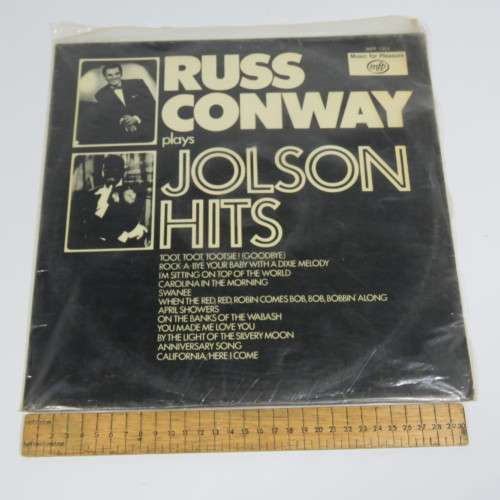 Russ Conway plays Jolson Hits LP vinyl record - MFP records