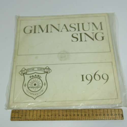 Gymnasium Sing 1969 - Sangfees LP vinyl record - Advision studios