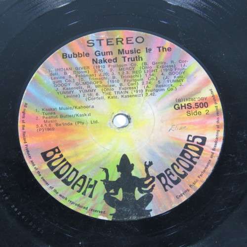 Bubble Gum music is The Naked truth LP vinyl record - Buddah records