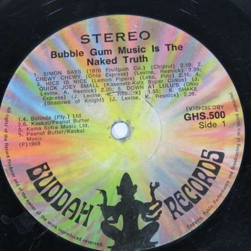 Bubble Gum music is The Naked truth LP vinyl record - Buddah records