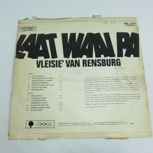 Laat waai pa - Vleisie van Rensburg LP vinyl record - Boom records