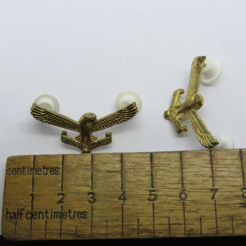 Set of SA Air Force cap and collar badges