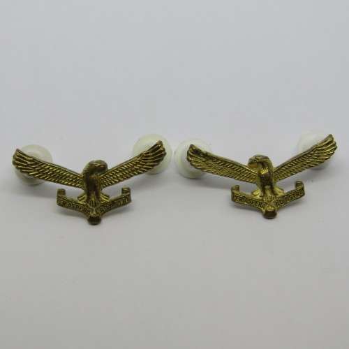 Set of SA Air Force cap and collar badges