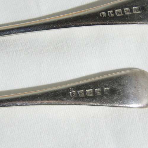 Vintage EPNS fish forks and knives set in case - Case size 22 x 37 cm