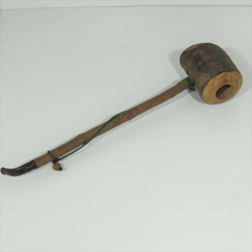 Vintage Sina France wooden smoking pipe - 58cm
