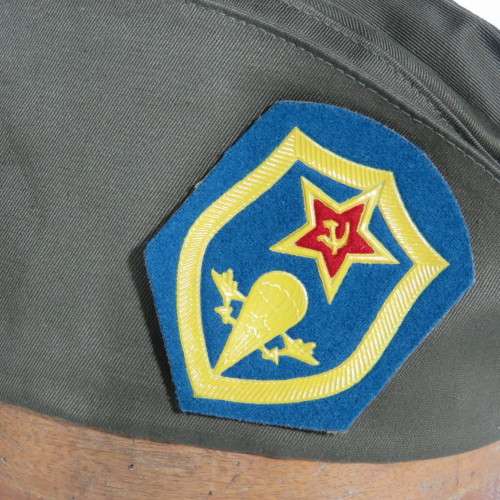 Russian Pilotka cap with over 20 badges - Size 57 cm