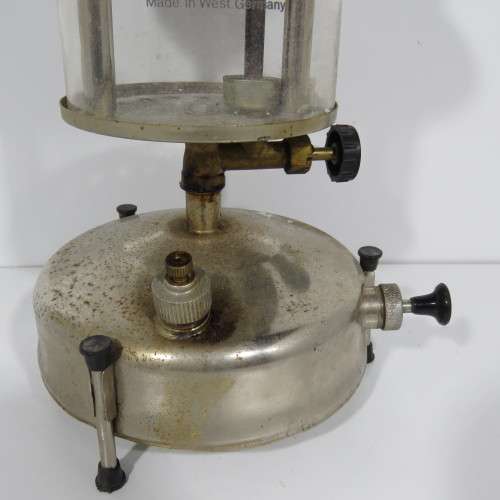 Vintage pressure lamp with Jenaer Suprax Glass - Hieght: 29.5cm