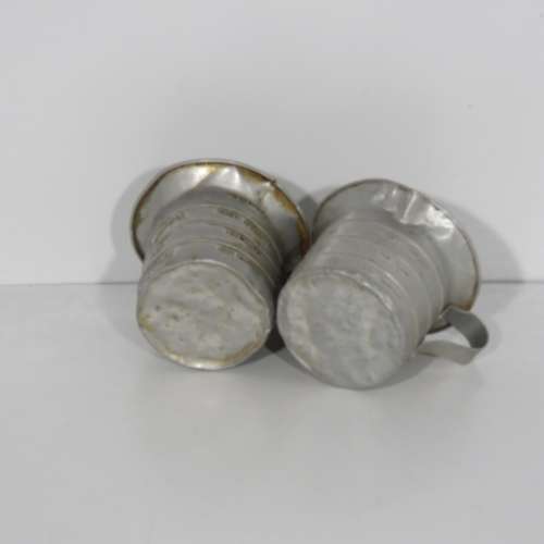Pair of vintage Aluminium Royal measuring cups