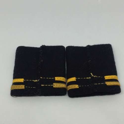 Pair of Swiss army engineers rank badges