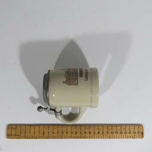 Original Gerzit Hanomag beer stein with lid