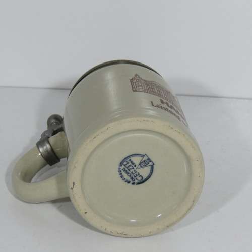 Original Gerzit Hanomag beer stein with lid