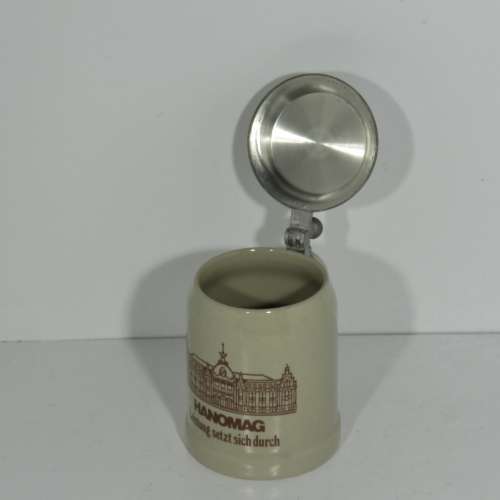 Original Gerzit Hanomag beer stein with lid