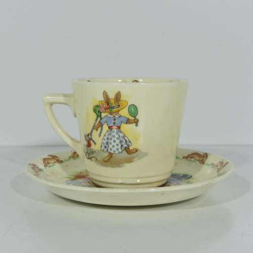 Royal Doulton Bunnykins cup and saucer