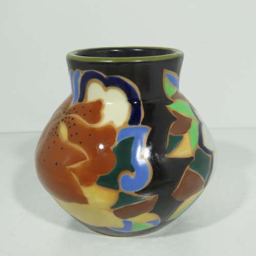 Gouda style pottery vase