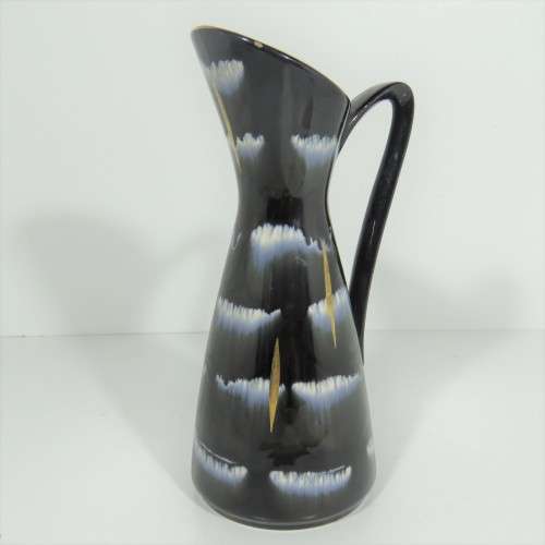 Vintage black porcelain pitcher