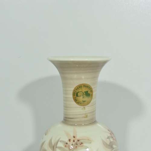 Jersey Pottery freehand painted vase