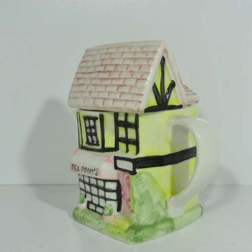 Tea Poom`s kettle in shape of house - Vintage