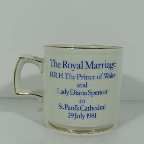 Pride of Britain Royal Marriage Souvenir mug - Prince Charles and Lady Diana