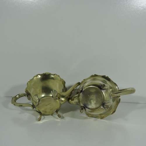 Coffee and tea serving set with sugar bowl and cream jug