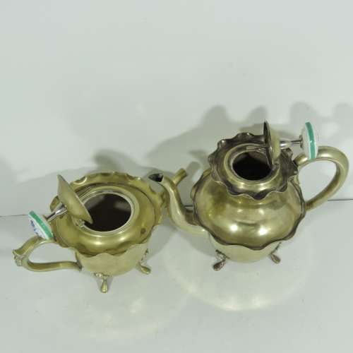 Coffee and tea serving set with sugar bowl and cream jug