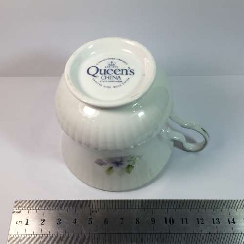 Queens China Silver Wedding porcelain duo