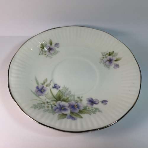 Queens China Silver Wedding porcelain duo