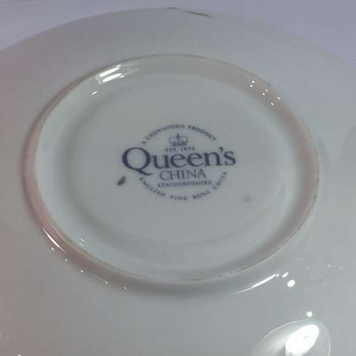 Queens China Silver Wedding porcelain duo