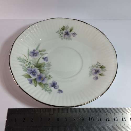 Queens China Silver Wedding porcelain duo