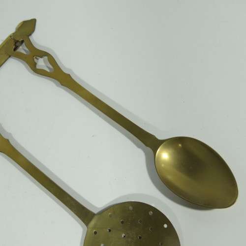Brass kitchen display set (serving set)