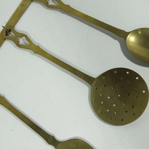 Brass kitchen display set (serving set)