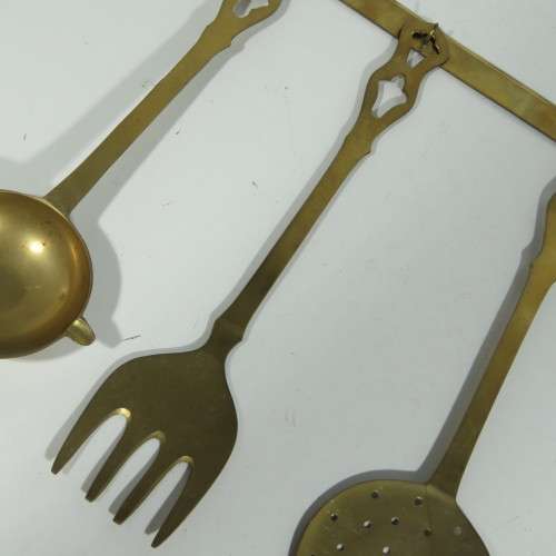 Brass kitchen display set (serving set)