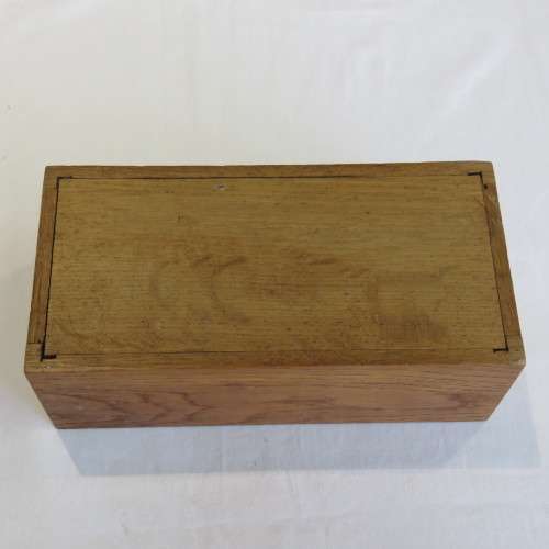 Vintage Oak and Beach wood jewelry box