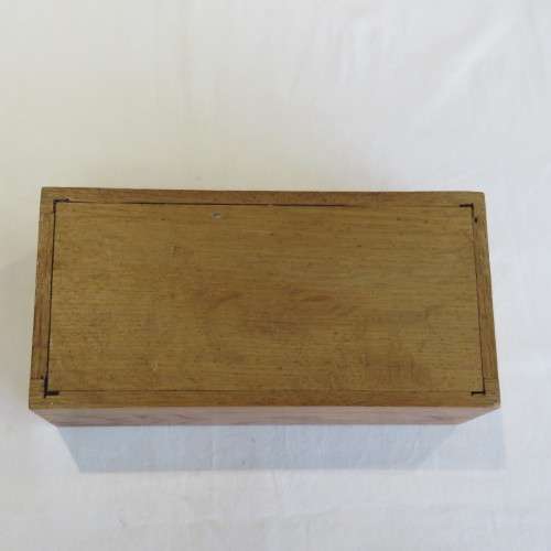 Vintage Oak and Beach wood jewelry box