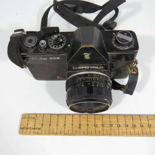 Cosina Hi-Lite DLR 35mm camera with Cosinon 1:1.8 lens - Well used - Needs some TLC