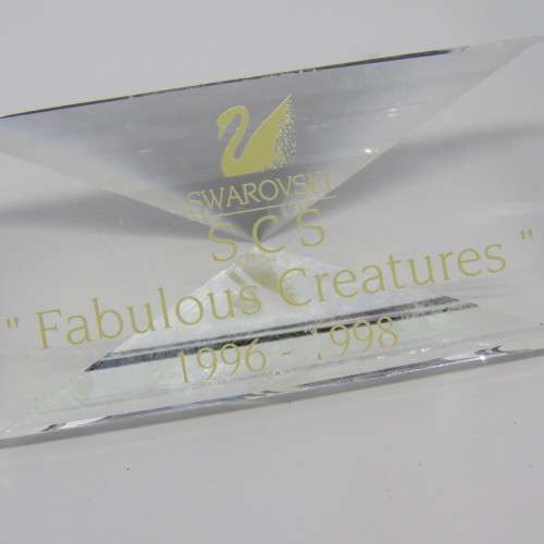 Swarovski 1996-1998 Fabulous creatures display nameplate
