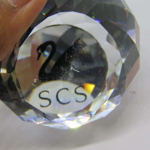 Swarovski SCS annual edition paperweight crystal ball in box