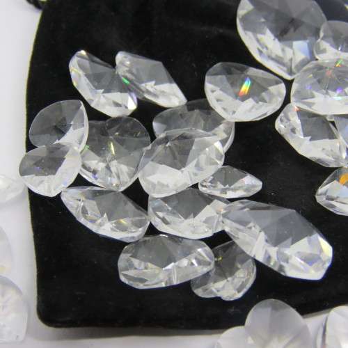 Lot of 25 Swarovski hearts in bag