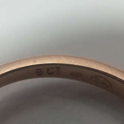 9kt Rose gold diamond ring with 0.49ct diamond
