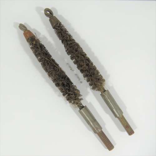 Pair of vintage 12 bore shotgun cleaning brushes