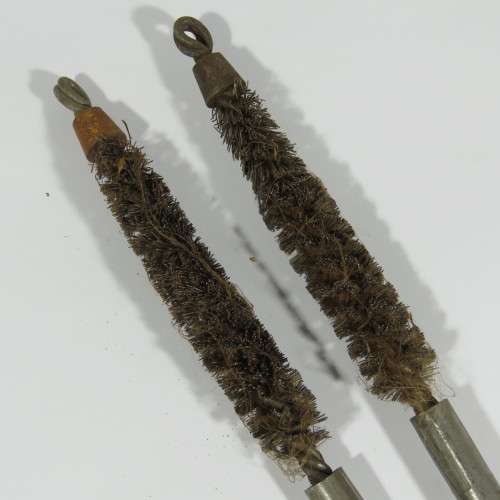 Pair of vintage 12 bore shotgun cleaning brushes