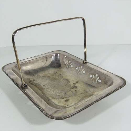 Silverplated serving dish